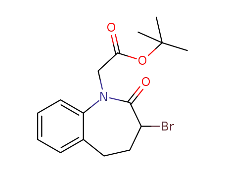 3-bromo-2,3,4,5-tetrahydro-1H-[1]-benzoazepine-2-one-1-acetic acid tert-butyl ester