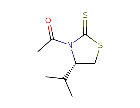 Molecular Structure of 101979-45-7 ((S)-1-(4-isopropyl-2-thioxothiazolidin-3-yl)ethanone)