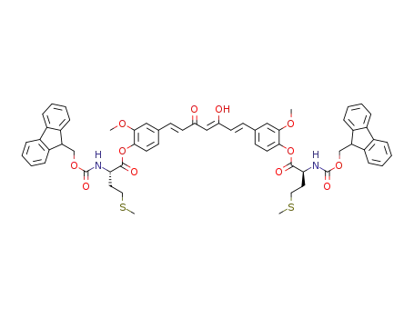 ((1E,3Z,6E)-3-hydroxy-5-oxohepta-1,3,6-triene-1,7-diyl)bis(2-methoxy-4,1-phenylene) (2S,2'S)-bis(2-((((9H-fluoren-9-yl)methoxy)carbonyl)amino)-4-(methylthio)butanoate)