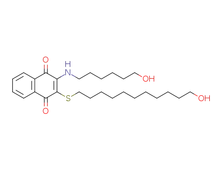 2-(6-aminohexyl-1-ol)-3-(11-hydroxyundecylthio)-1,4-naphthoquinone