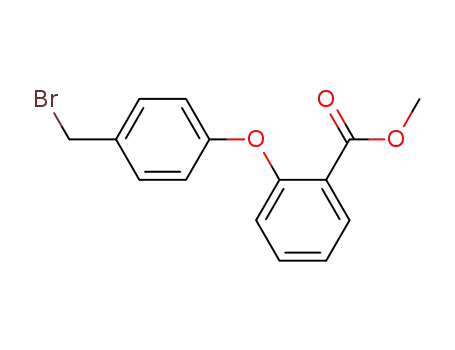 Molecular Structure of 30087-38-8 (Benzoic acid, 2-[4-(bromomethyl)phenoxy]-, methyl ester)