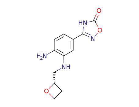 (S)-3-(4-amino-3-(oxetan-2-ylmethylamino)phenyl)-1,2,4-oxadiazol-5 (4H)-one