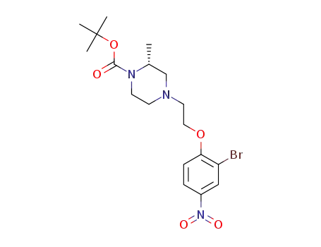 (R)-tert-butyl 4-(2-(2-bromo-4-nitrophenoxy)ethyl)-2-methylpiperazine-1-carboxylate