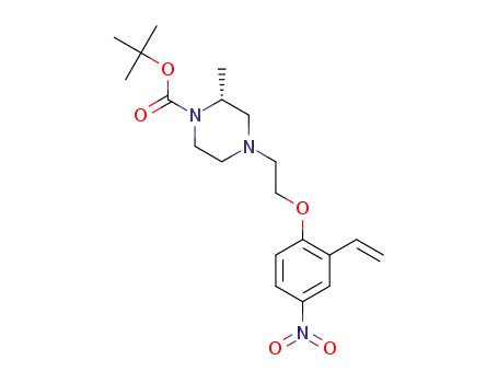 (2R)-tert-butyl 2-methyl-4-(2-(4-nitro-2-vinylphenoxy)ethyl)piperazine-1-carboxylate