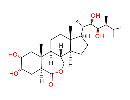 (2-alpha,3-alpha,5-alpha,22R,23R,24S)-2,3,22,23-tetrahydroxy-B-homo-7-oxaergostan-6-one