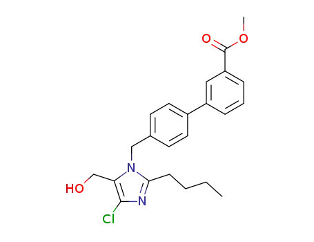 2-butyl-1-<(3'-carbomethoxybiphenyl-4-yl)methyl>-4-chloro-5-(hydroxymethyl)imidazole
