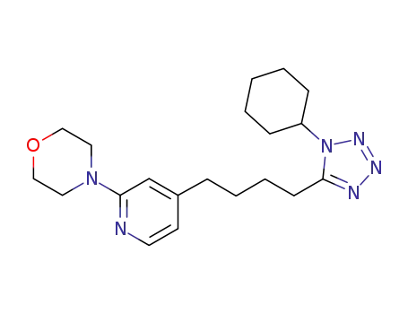 4-(4-(4-(1-cyclohexyl-1H-tetrazol-5-yl)butyl)pyridin-2-yl)morpholine