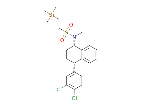N-((1S,4S)-4-(3,4-dichlorophenyl)-1,2,3,4-tetrahydronaphthalen-1-yl)-N-methyl-2-(trimethylsilyl)ethane-1-sulfonamide