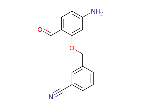 3-((5-amino-2-formylphenoxy)methyl)benzonitrile