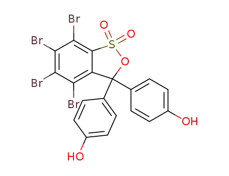 4,5,6,7-tetrabromo-3,3-bis-(4-hydroxy-phenyl)-3H-benz[c][1,2]oxathiol-1,1-dioxide