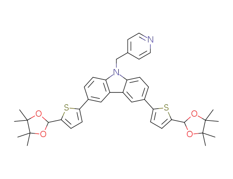 9-(pyridin-4-ylmethyl)-3,6-bis(5-(4,4,5,5-tetramethyl-1,3-dioxolan-2-yl)thiophen-2-yl)-9H-carbazole