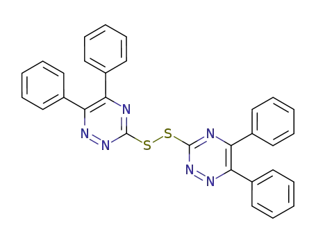 5,5',6,6'-tetraphenyl-bis(1,2,4-triazine)-3,3'-disulfide
