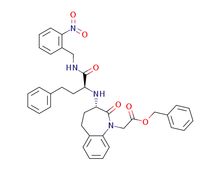 benzyl 2-((S)-3-(((S)-1-((2-nitrobenzyl) amino)-1-oxo-4-phenylbutan-2-yl) amino)-2-oxo-2,3,4,5-tetrahydro-1H-benzo[b]azepin-1-yl)acetate
