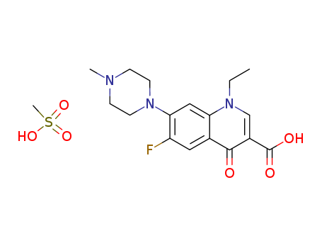 Pefloxacin mesylate(70458-95-6)