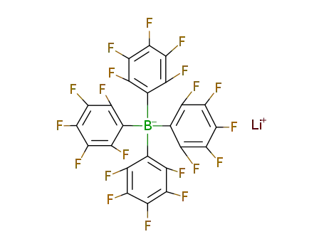 Molecular Structure of 2797-28-6 (LITHIUM TETRAKIS(PENTAFLUOROPHENYL)BORATE-ETHYL ETHER COMPLEX)