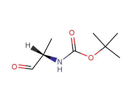 Molecular Structure of 79069-50-4 (Boc-L-alaninal)