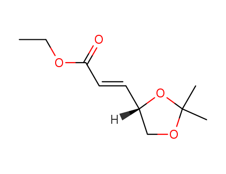 2-propenoic acid, 3-[(4s)-2,2-dimethyl-1,3-dioxolan-4-yl]-, ethyl ester, (2e)-