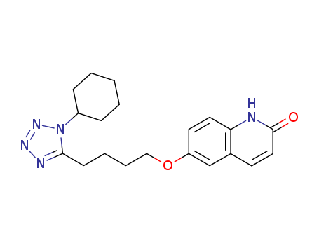 6-[4-(1-cyclohexyl-1H-tetrazol-5-yl)butoxy]quinolin-2(1H)-on...
