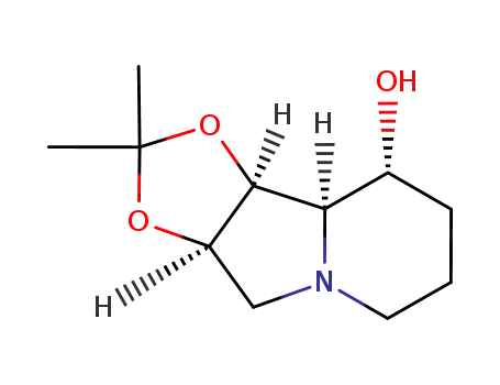 Molecular Structure of 85624-09-5 (1,2-ISOPROPYLIDENE SWAINSONINE)