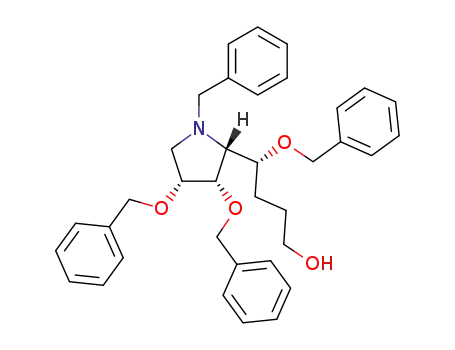 (2R,3S,4R)-N-benzyl-2-<(1R)-1-benzyloxy-4-hydroxybutanyl>-3,4-bis(benzyloxy)pyrrolidine