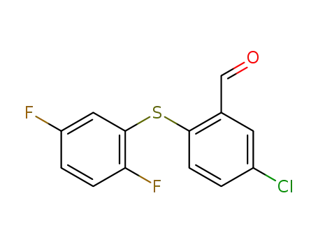 5-Chloro-2-(2,5-difluorophenylthio)benzaldehyde