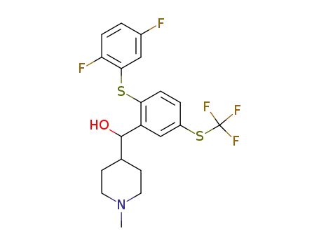 [2-(2,5-Difluoro-phenylsulfanyl)-5-trifluoromethylsulfanyl-phenyl]-(1-methyl-piperidin-4-yl)-methanol