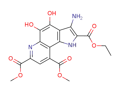 3-Amino-4,5-dihydroxy-1H-pyrrolo[2,3-f]quinoline-2,7,9-tricarboxylic acid 2-ethyl ester 7,9-dimethyl ester