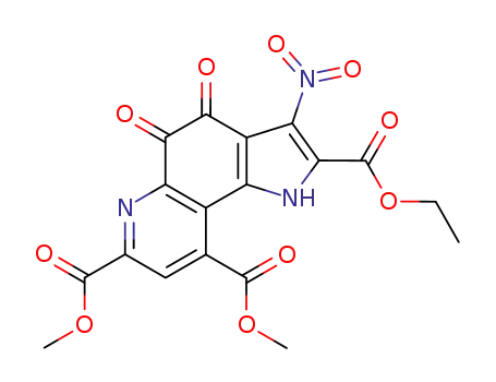 3-Nitro-4,5-dioxo-4,5-dihydro-1H-pyrrolo[2,3-f]quinoline-2,7,9-tricarboxylic acid 2-ethyl ester 7,9-dimethyl ester