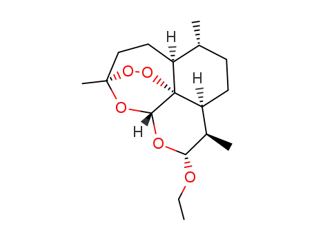 Molecular Structure of 82534-75-6 ((3R,12aR)-3,6α,9β-Trimethyl-3β,12α-epoxy-3,4,5,5aα,6,7,8,8aα,9,10-decahydro-10α-ethoxypyrano[4,3-j]-1,2-benzodioxepin)