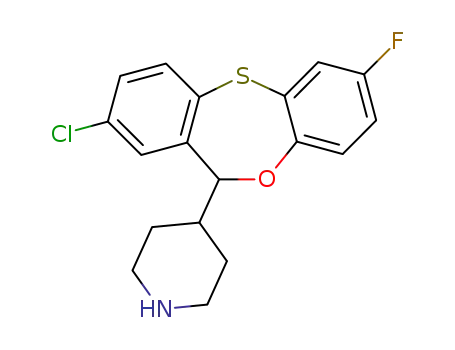 8-Chloro-2-fluoro-6-(4-piperidyl)-6H-dibenz-1,4-oxathiepin