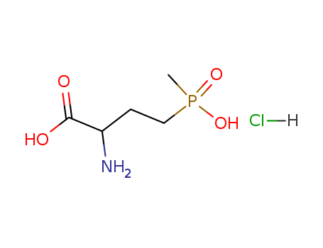 Butanoic acid, 2-amino-4-(hydroxymethylphosphinyl)-, hydrochloride
