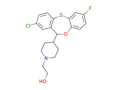 8-Chloro-2-fluoro-6-<1-(2-hydroxyethyl)-4-piperidyl>-6H-dibenz-1,4-oxathiepin