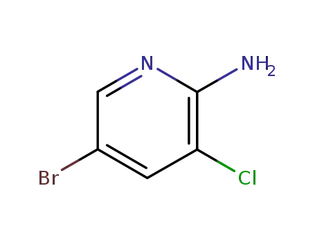 Molecular Structure of 38185-55-6 (2-AMINO-3-CHLORO-5-BROMOPYRIDINE)