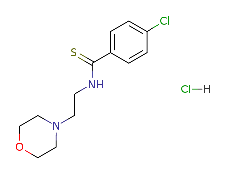 p-chloro-N-(2-morpholinoethyl)-thiobenzamide hydrochloride
