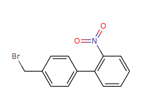 Molecular Structure of 114772-39-3 (1,1'-Biphenyl, 4'-(bromomethyl)-2-nitro-)