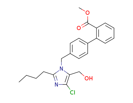 [1,1'-Biphenyl]-2-carboxylic acid, 4'-[[2-butyl-4-chloro-5-(hydroxymethyl)-1H-imidazol-1-yl]methyl]-, methyl ester