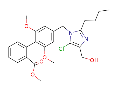 4'-<<2-butyl-4-(hydroxymethyl)-5-chloro-1H-imidazolyl>methyl>-2',6'-dimethoxy<1,1'-biphenyl>-2-carboxylic acid methyl ester