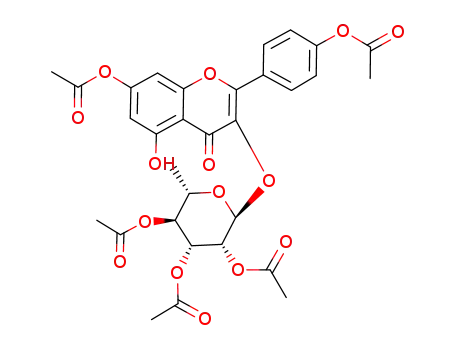 Acetic acid (2S,3R,4R,5S,6S)-4,5-diacetoxy-2-[7-acetoxy-2-(4-acetoxy-phenyl)-5-hydroxy-4-oxo-4H-chromen-3-yloxy]-6-methyl-tetrahydro-pyran-3-yl ester