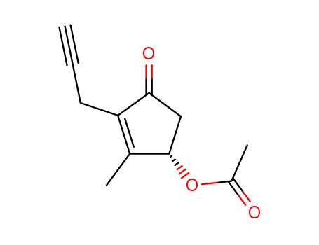 (S)-4-acetoxy-3-methyl-2-(2-propynyl)-2-cyclopenten-1-one