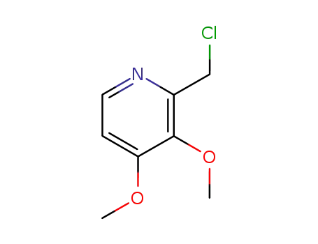 Molecular Structure of 169905-10-6 (2-CHLOROMETHYL-3,4-DIMETHOXY PYRIDINE HYDROCHLORIDE)
