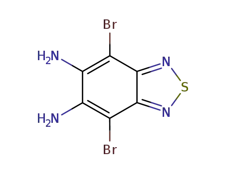 Molecular Structure of 141215-32-9 (4,7-dibromobenzo[c][1,2,5]thiadiazole-5,6-diamine)