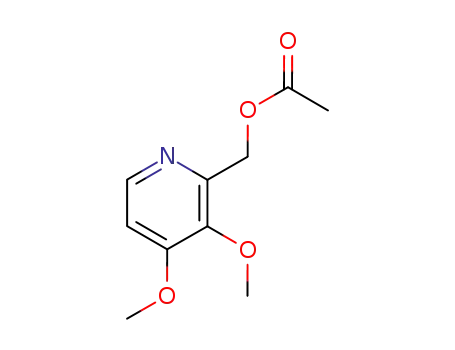 Molecular Structure of 102625-99-0 ((3,4-dimethoxypyridin-2-yl)methyl acetate)