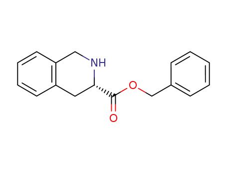 Molecular Structure of 77497-96-2 (Benzyl (3S)-1,2,3,4-tetrahydroisoquinoline-3-carboxylate hydrochloride)