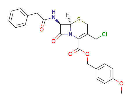 7-Phenylacetamido-3-Chloromethyl-3-Cephem-4-Carboxylic Acid P-Methoxybenzyl Ester