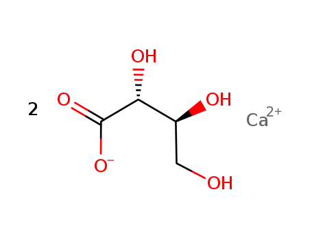 Molecular Structure of 70753-61-6 (L-Threonic acid calcium salt)