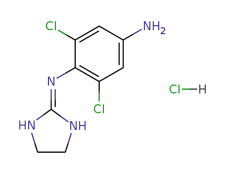 1,4-Benzenediamine,2,6-dichloro-N1-(4,5-dihydro-1H-imidazol-2-yl)-, hydrochloride (1:1)