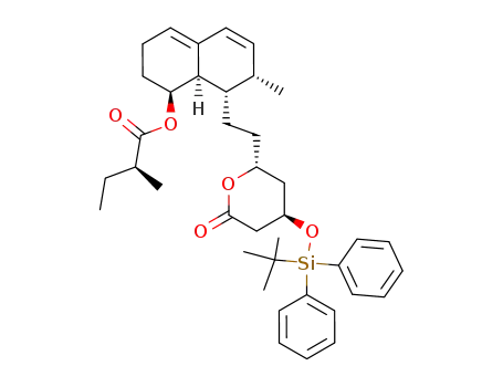 (S)-2-Methyl-butyric acid (1S,7S,8S,8aR)-8-{2-[(2R,4R)-4-(tert-butyl-diphenyl-silanyloxy)-6-oxo-tetrahydro-pyran-2-yl]-ethyl}-7-methyl-1,2,3,7,8,8a-hexahydro-naphthalen-1-yl ester