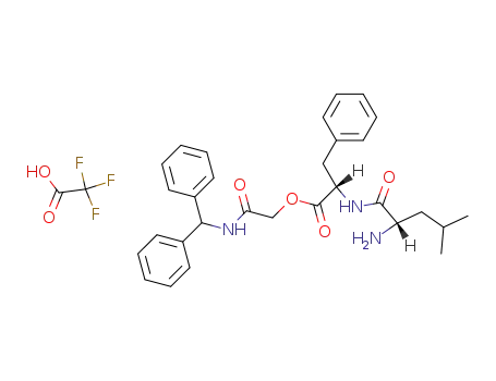 (S)-2-((S)-2-Amino-4-methyl-pentanoylamino)-3-phenyl-propionic acid (benzhydryl-carbamoyl)-methyl ester; compound with trifluoro-acetic acid
