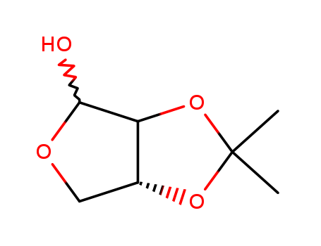 Molecular Structure of 109715-58-4 (Furo[3,4-d]-1,3-dioxol-4-ol, tetrahydro-2,2-dimethyl-)