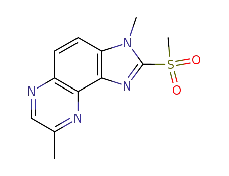 Molecular Structure of 138336-21-7 (3,8-dimethyl-2-(methylsulfonyl)-3H-imidazo[4,5-f]quinoxaline)